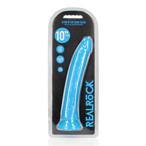 Shots RealRock 10 Slim Dildo Glow