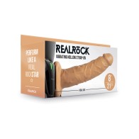 RealRock 8" Vibrating Hollow Strap-On