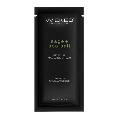 Crema de Masaje Wicked Sensual Care Sage y Sal Marina - .34 oz