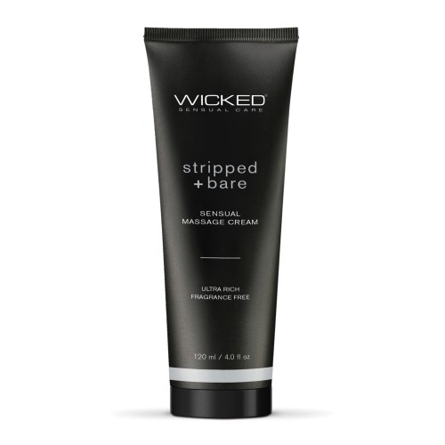 Wicked Sensual Care Stripped & Bare Massage Cream