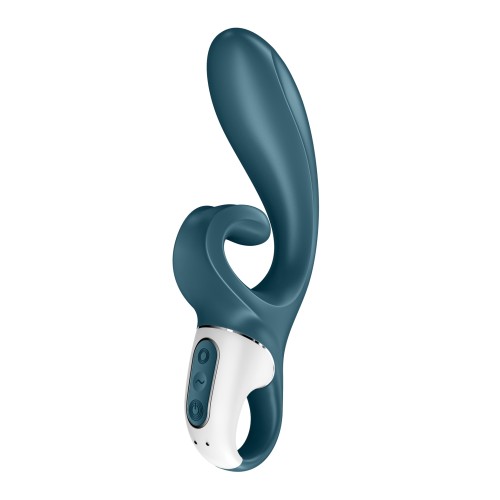 Satisfyer Hug Me - Vibrador Azul Grisáceo para Estimulación Dual