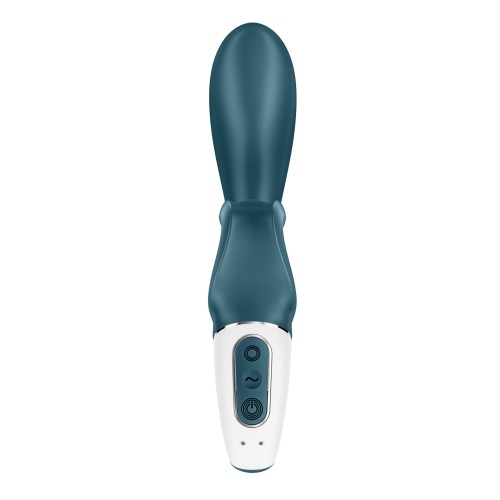 Satisfyer Hug Me - Vibrador Azul Grisáceo para Estimulación Dual