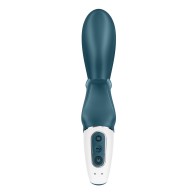 Satisfyer Hug Me - Vibrador Azul Grisáceo para Estimulación Dual