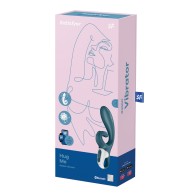 Satisfyer Hug Me - Vibrador Azul Grisáceo para Estimulación Dual