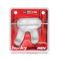 Anillo Vibrador Hunkyjunk Revhammer - Hielo Claro Azul