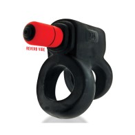 Hunkyjunk Revhammer Vibe Ring - Tar Ice with Red Vibe