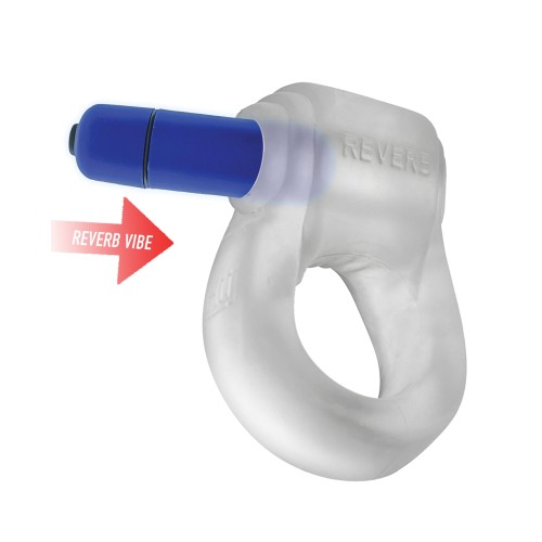 Cock Ring Hunkyjunk Revring con Vibrador Claro/Azul