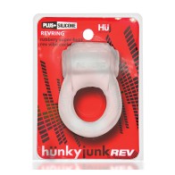 Cock Ring Hunkyjunk Revring con Vibrador Claro/Azul