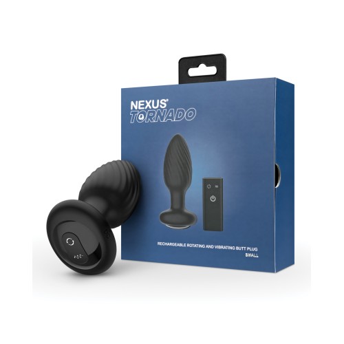 Nexus Tornado Rotating and Vibrating Small Butt Plug Black