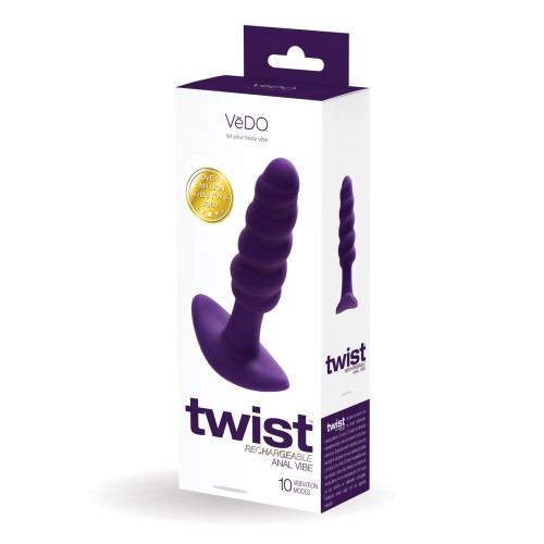 VeDO Twist Rechargeable Anal Plug Purple Sale