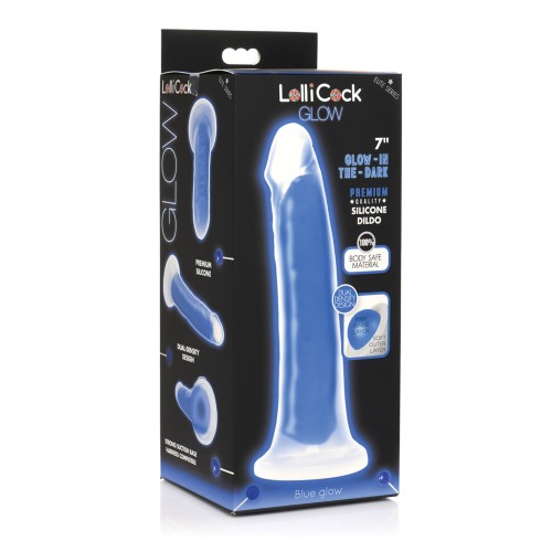 Dildo de Silicona Lollicock 7" - Azul