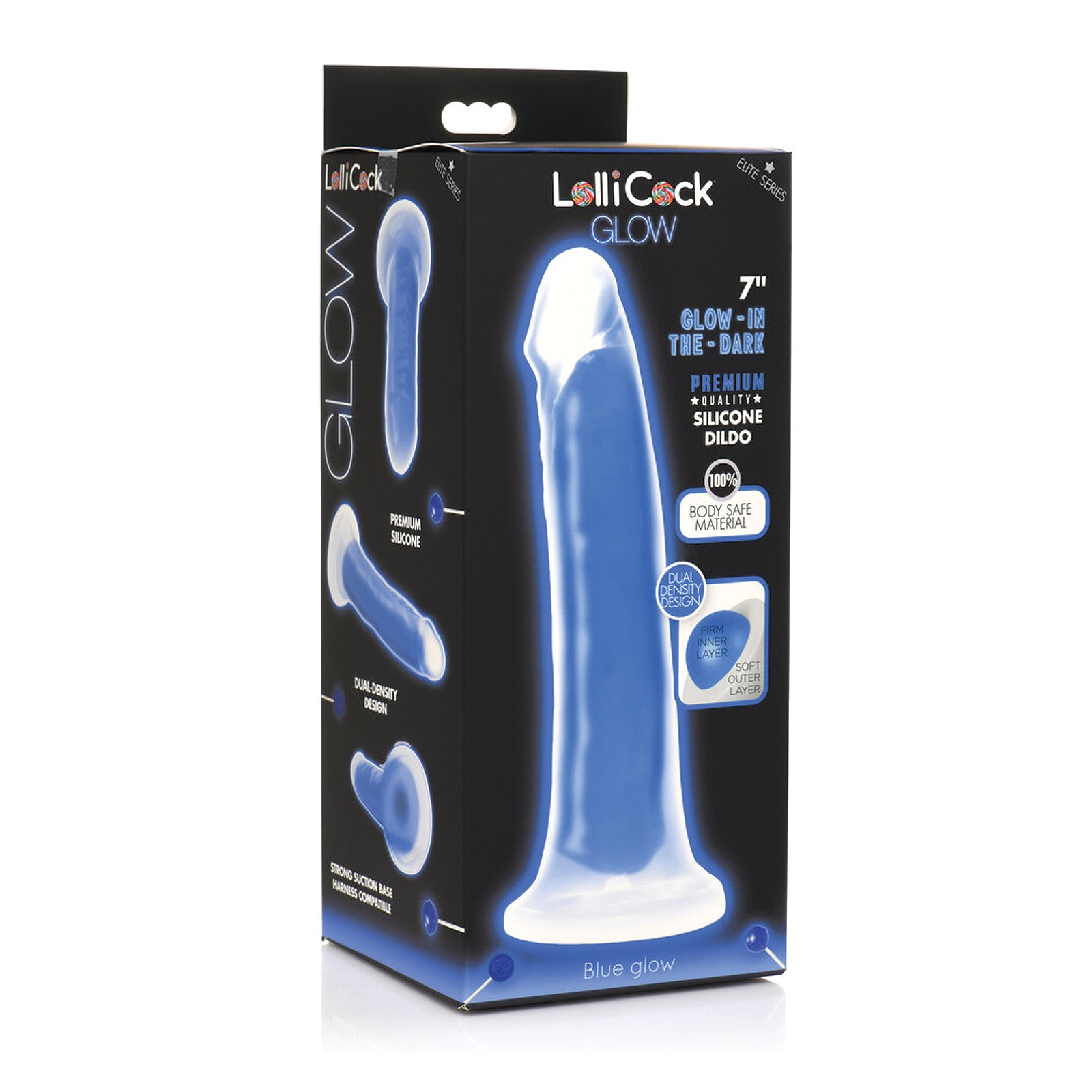 Dildo de Silicona Lollicock 7" - Azul