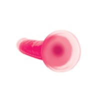 Curve Toys Lollicock 7 Inch Glow in the Dark Silicone Dildo Pink