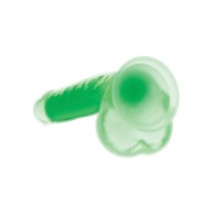 Dildo de Silicona Glow in the Dark Lollicock de 7 Pulgadas - Verde