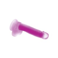 Dildo Hola-Cock 7 Pulgadas Brilla en la Oscuridad Púrpura