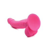 Dildo Pop Peckers de 7.5 Pulgadas con Bolas Rosa