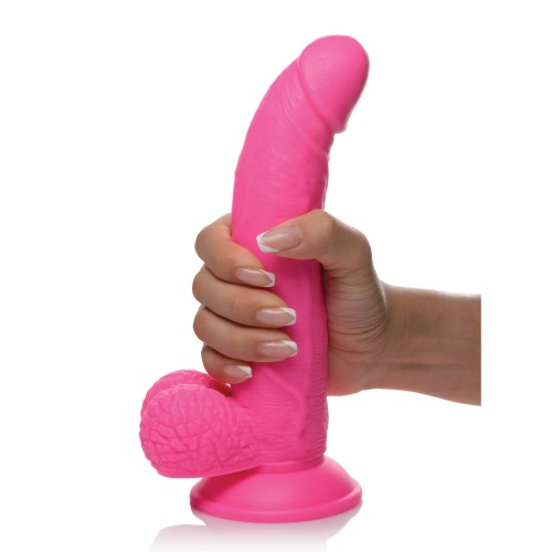 Dildo Pop Peckers de 7.5 Pulgadas con Bolas Rosa