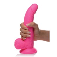 Dildo Pop Peckers de 7.5 Pulgadas con Bolas Rosa