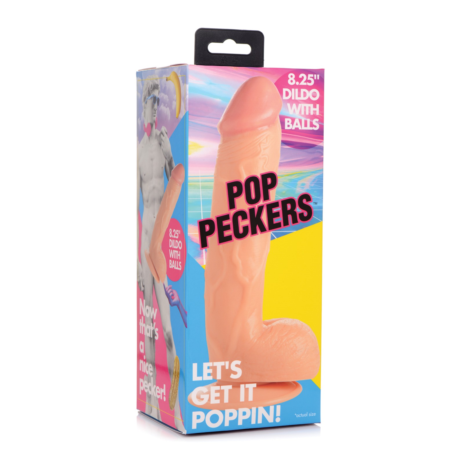 Pop Peckers 8.25 Inch Dildo for Hands-Free Fun