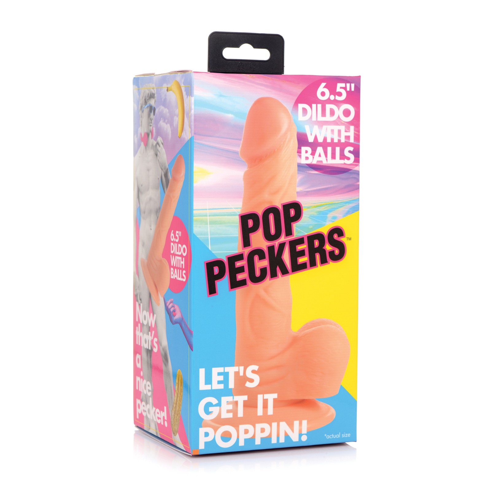 Pop Peckers Dildo with Balls for Fantasy Play