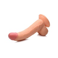 Pop Peckers 7.5 Inch Dildo with Balls - Light