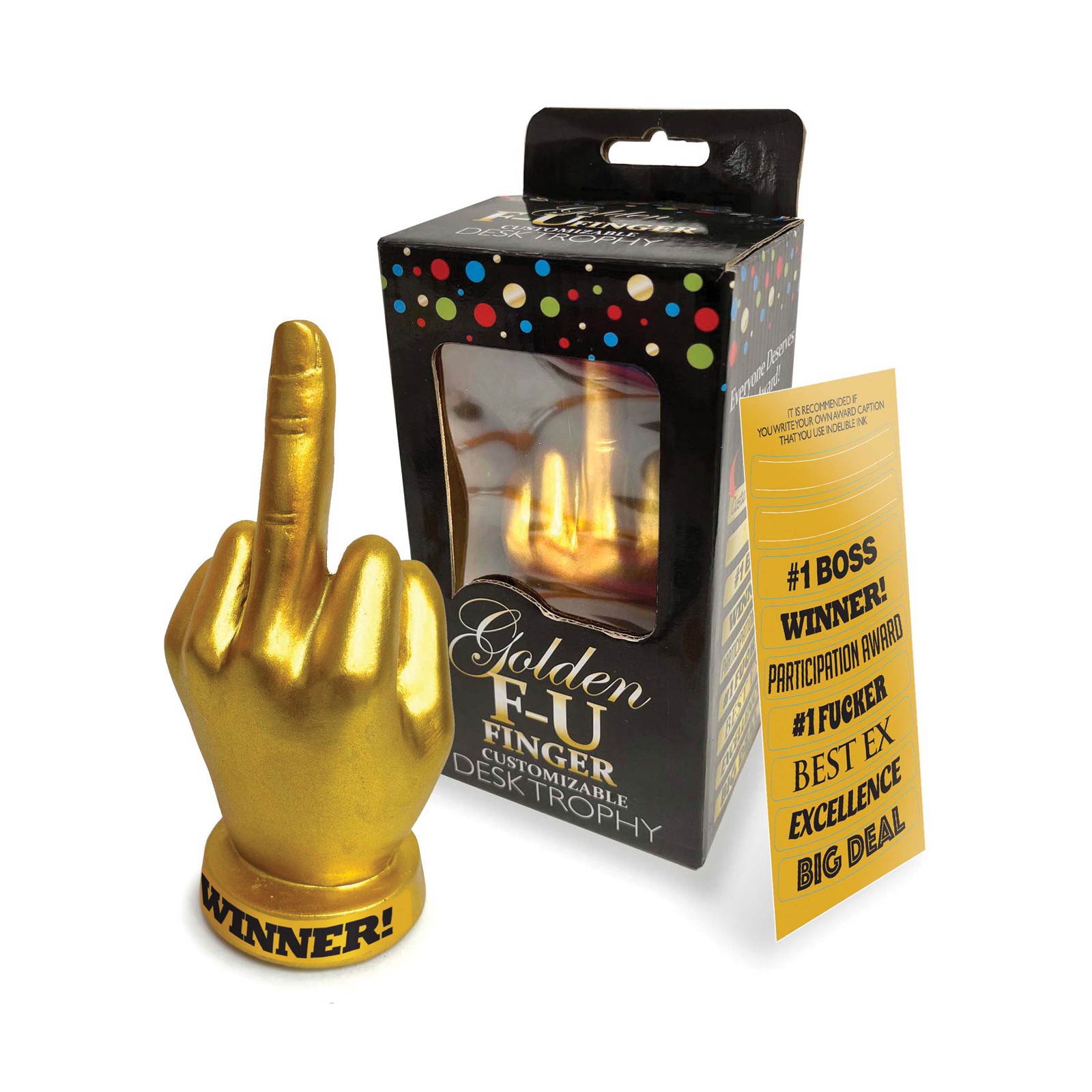 Golden F-U Finger Trophy