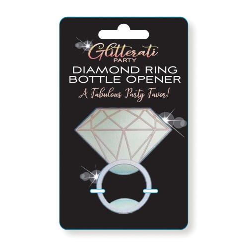 Abridor de Botellas en Forma de Anillo de Diamante Glitterati