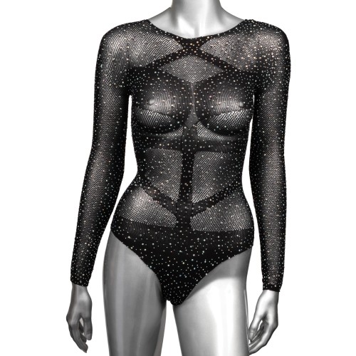 Radiance Long Sleeve Bodysuit Black Plus Size