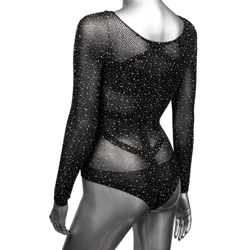 Body de Manga Larga Radiance Negro Talla Grande