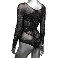 Radiance Long Sleeve Bodysuit Black Plus Size