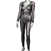 Radiance Crotchless Full Body Suit Black