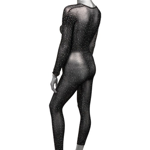 Radiance Crotchless Full Body Suit Black