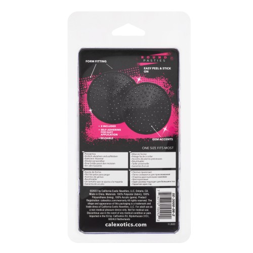 Pasties Circulares Radiance - Negro