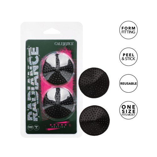 Radiance Round Pasties - Black