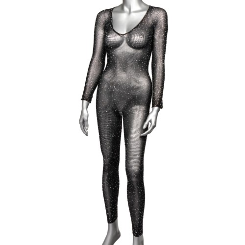 Radiance Crotchless Full Body Suit Black QN