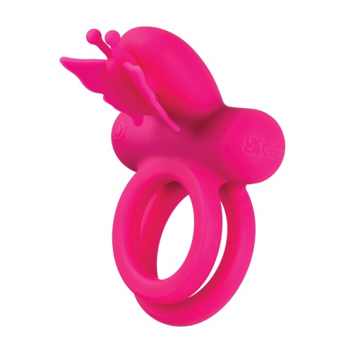 Silicone Rechargeable Butterfly Dual Ring