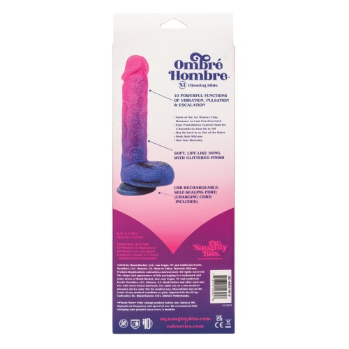 Dildo Vibrador XL Naughty Bits Ombre Hombre - Placer Intenso