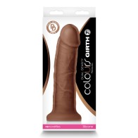 Colours Dual Density 7" Dildo Brown