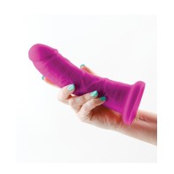 Dildo de Densidad Dual de 7 Pulgadas - Morado