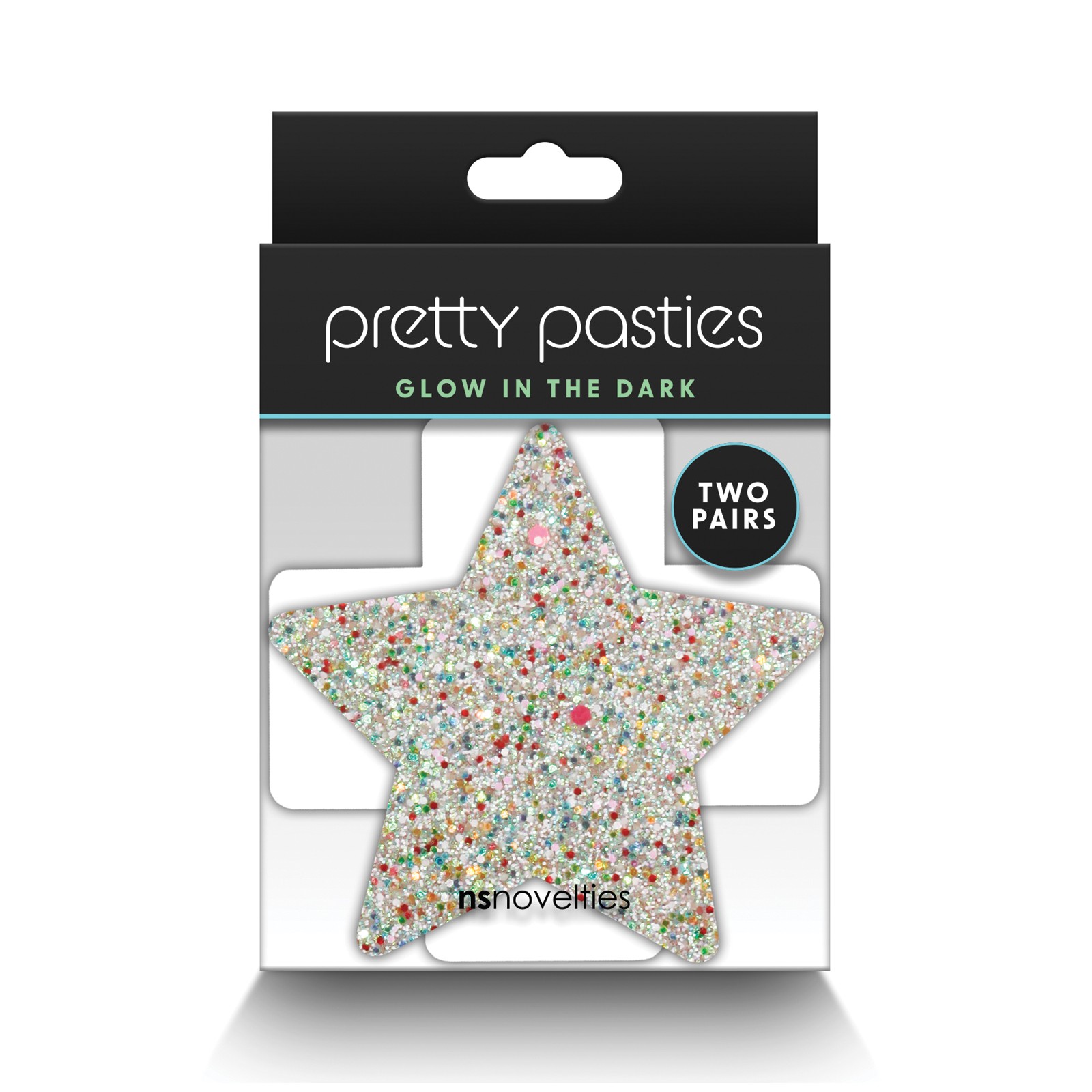 Pretty Pasties Star & Cross Glow in the Dark - 2 Pair