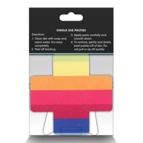 Pretty Pasties Pride Cross Star Rainbow Pack of 2