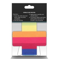 Pretty Pasties Pride Cross Star Rainbow Pack of 2