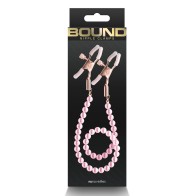 Bound Adjustable Nipple Clamps - Pink