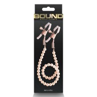 Bound DC1 Adjustable Nipple Clamps - Rose Gold