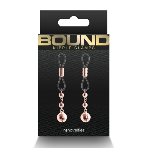 Bound D1 Rose Gold Nipple Clamps