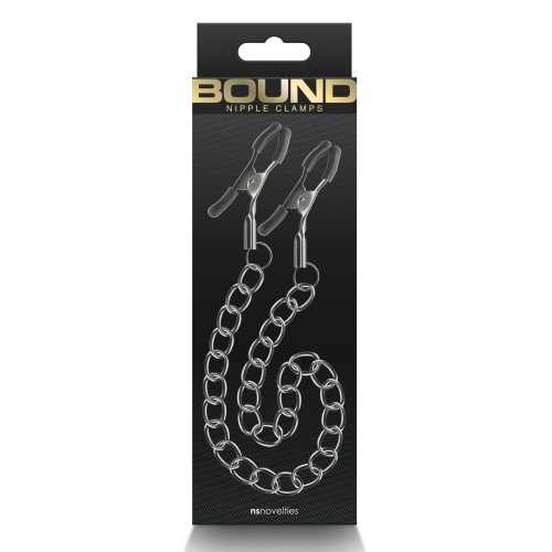 Bound DC2 Adjustable Nipple Clamps - Gunmetal