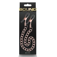 Bound DC2 Nipple Clamps Rose Gold