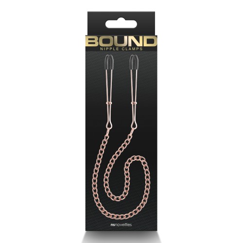 Bound DC3 Nipple Clamps Rose Gold