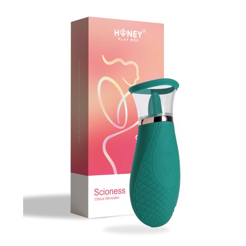 Scioness Sucking and Licking Clitoral Stimulator - Green