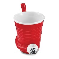 Fashioncraft Red Beer Pong Mug - Fun and Functional